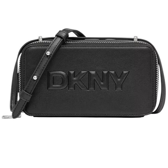 DKNY Carter Logo Black Unisex Camera Bag - Picture 1 of 8